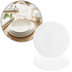 6 assiettes extra plates 23 cm - Modulo blanc
